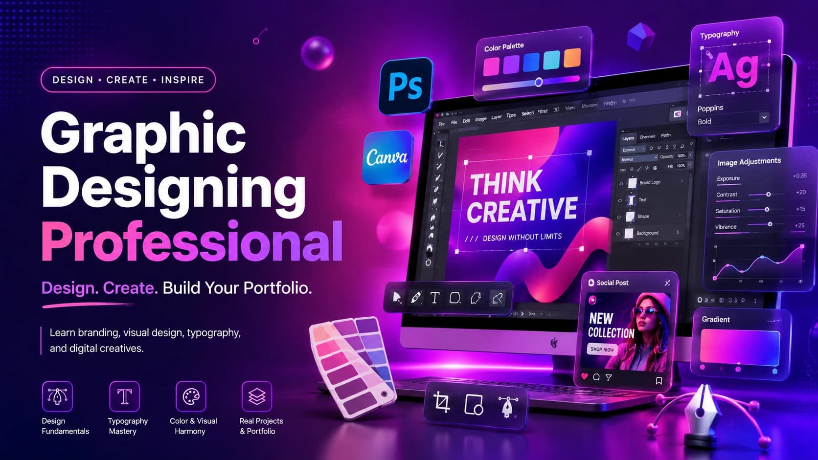 Graphic Designing Professional cover